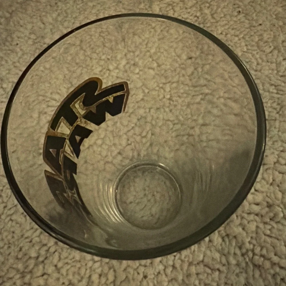 Star Wars Drinking Glass Lager 15oz Clear Gold Black Logo New